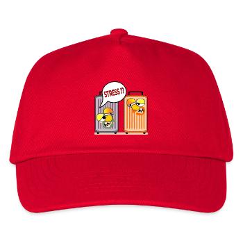 HOLIDAY STRESS HOLIDAY SUITCASE - Kids’ Baseball Cap - red - Front