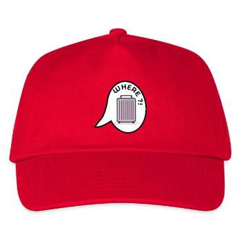 WO KOFFER URLAUB - Kinder Basecap - Rot - Vorne