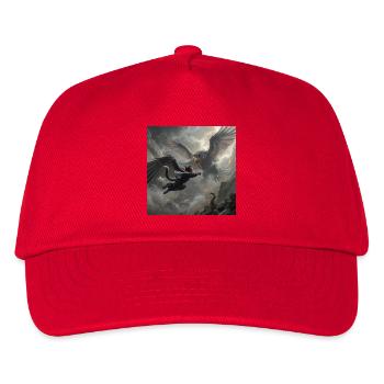 Mythischer Kampf zwischen Adler und Ninja - Kinder Basecap - Rot - Vorne