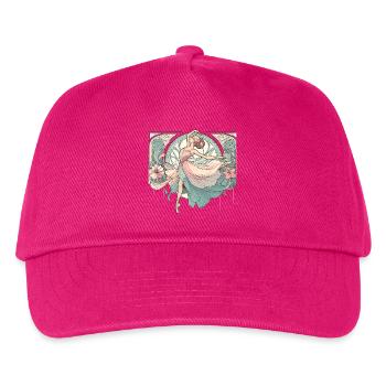 Ballett Tänzerin Ballerina Art Nouveau Geschenk - Kinder Basecap - Fuchsia - Vorne