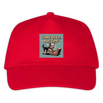 Dog and Console : Jeu virtuel - Casquette de baseball Enfant - rouge - Devant