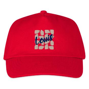 NOM CADEAUX PRÉNOM LOUIS - Casquette de baseball Enfant - rouge - Devant