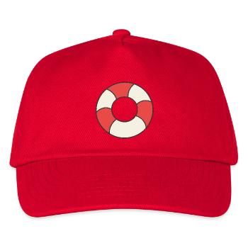 Schwimmreifen - Kinder Basecap - Rot - Vorne