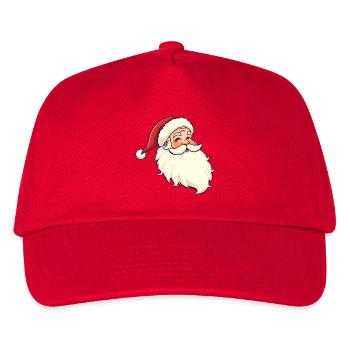Weihnachtsmann - Kinder Basecap - Rot - Vorne