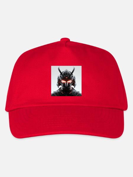 Digitale Samurai Futuristische Maskerade - Kinder Basecap - Rot