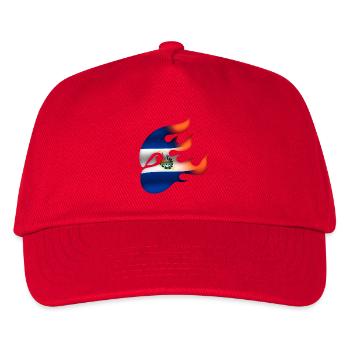 Flag of El Salvador - The Savior - Ninja - Kids’ Baseball Cap - red - Front