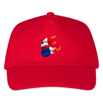 Panama Flagge - Panama - Ninja - Kinder Basecap - Rot - Vorne