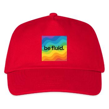 Be Fluid – LGBTQ+ Pride Design with Progressive Bo - Kids’ Baseball Cap - red - Front