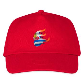 Flag of Uruguay - Uruguay - Ninja - Kids’ Baseball Cap - red - Front