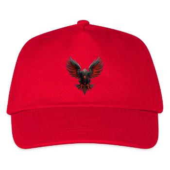 Dunkles mythisches Adler-Emblem - Kinder Basecap - Rot - Vorne