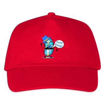 Good day pickle mustache - Kids’ Baseball Cap - red - Front