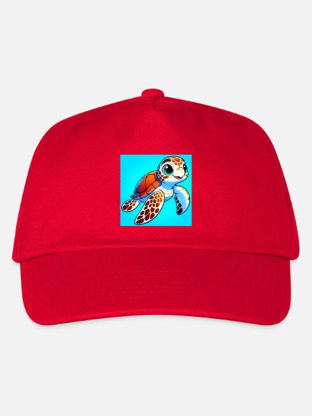 Schildkröte - Kinder Basecap - Rot