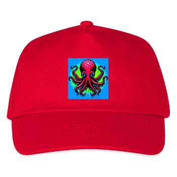 Octopus - Kids’ Baseball Cap - red - Front