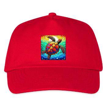 turtle - Kids’ Baseball Cap - red - Front