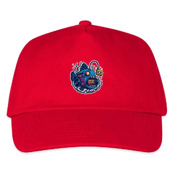 Mixtape-Anglerfisch - Kinder Basecap - Rot - Vorne