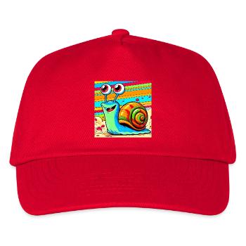 Snail - Kids’ Baseball Cap - red - Front