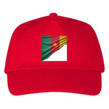 Flaggen von Kamerun - Kinder Basecap - Rot - Vorne