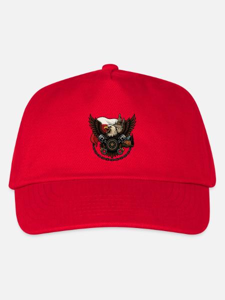Eagle Rider – Road Freedom Spirit - Kinder Basecap - Rot