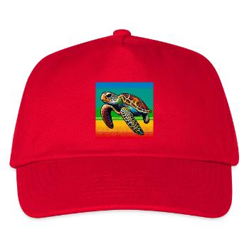 turtle - Kids’ Baseball Cap - red - Front