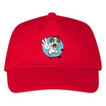 Shocked Sheep Cartoon Tee - Kids’ Baseball Cap - red - Front