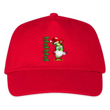 WEIHNACHTSGESCHENKE PAPA BOULESPIELER - Kinder Basecap - Rot - Vorne