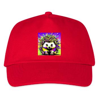 Igel - Kinder Basecap - Rot - Vorne