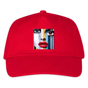 Portrait Coloré et Expressifs - Casquette de baseball Enfant - rouge - Devant
