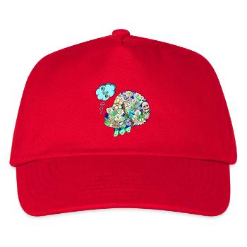 Kreativer Geist - Kinder Basecap - Rot - Vorne