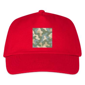 Modern camouflage hoodie - Kids’ Baseball Cap - red - Front