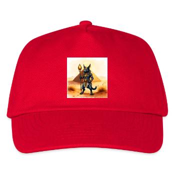 Halbmenschliches ägyptisches Xylophon - Kinder Basecap - Rot - Vorne