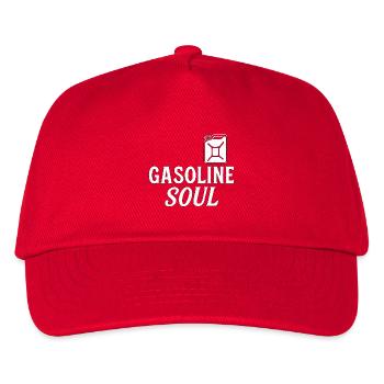 Gasoline Soul – Vintage Biker Design - Kids’ Baseball Cap - red - Front