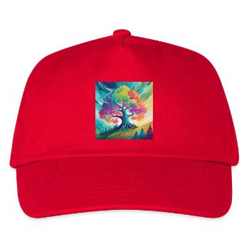 Arbre arc-en-ciel de la créativité - Casquette de baseball Enfant - rouge - Devant