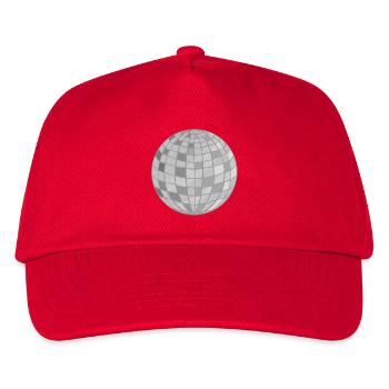 Disco Ball Design - Kids’ Baseball Cap - red - Front