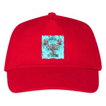 Oceanic Seafood Design - Kids’ Baseball Cap - red - Front