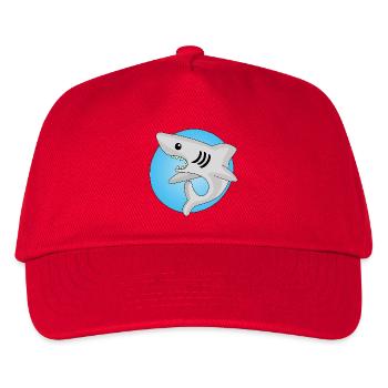 Manga-Hai - Kinder Basecap - Rot - Vorne