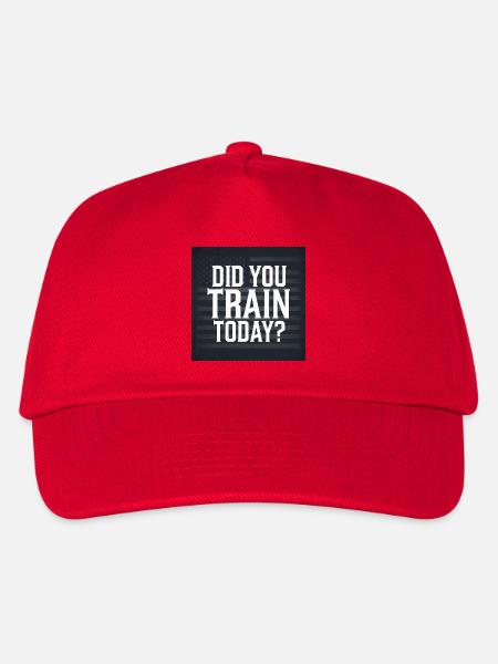 Inspirierendes Fitness-Motivationszitat - Kinder Basecap - Rot