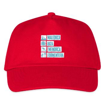 Balearic Islands - Kids’ Baseball Cap - red - Front