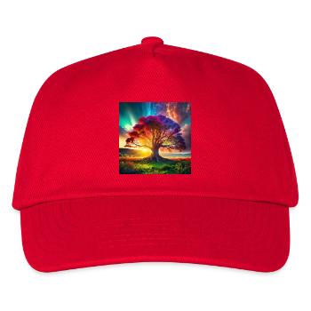 Tree of Life in Sunset - Kids’ Baseball Cap - red - Front