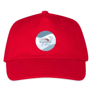 Rainy Day Vibes - Kinder Basecap - Rot - Vorne