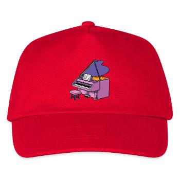 Piano Grand Piano - Kids’ Baseball Cap - red - Front