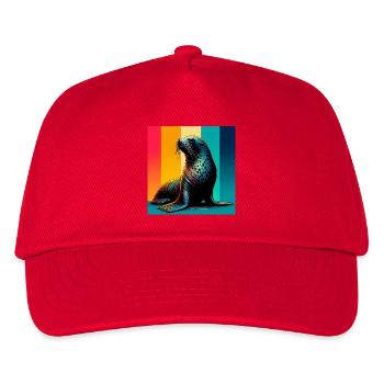 Siegel - Kinder Basecap - Rot - Vorne