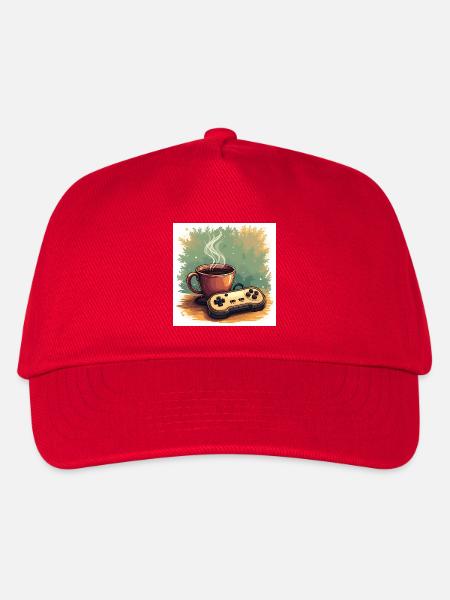 Caffeine & Campaigns - Kids’ Baseball Cap - red