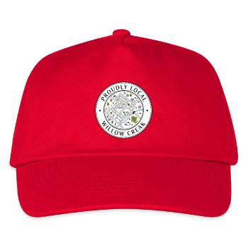 Proudly Local - Kids’ Baseball Cap - red - Front