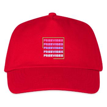 Freie Stimmung - Kinder Basecap - Rot - Vorne