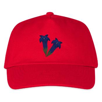 Gentian Flowers - Kids’ Baseball Cap - red - Front