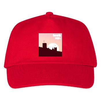 look up - Kids’ Baseball Cap - red - Front