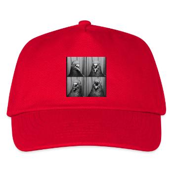 Funny Dove Photo Box - Kids’ Baseball Cap - red - Front