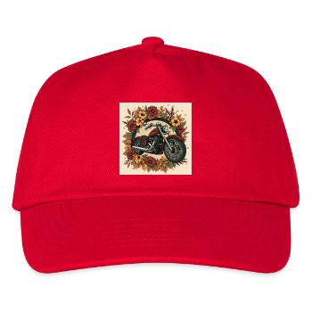 Roue de fleurs d’impression en bloc - Casquette de baseball Enfant - rouge - Devant
