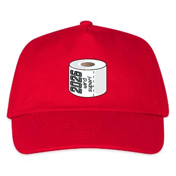 TOILET PAPER TOILET PAPER 2026 SAYINGS - Kids’ Baseball Cap - red - Front