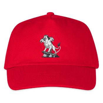 Loup monstre à trois têtes - Casquette de baseball Enfant - rouge - Devant